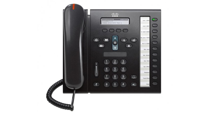 CISCO used Unified IP Phone 6961, POE, Dark Gray
