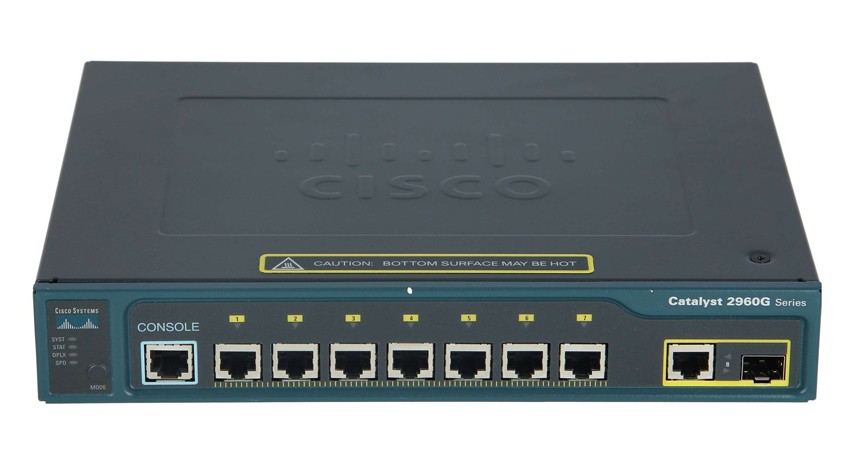 CISCO used Catalyst Switch WS-C2960G-8TC-L, 7x 10/100/1000 ports